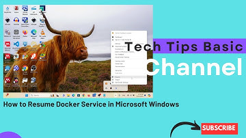 How to Resume Docker Service in Microsoft Windows #tips #docker #windows