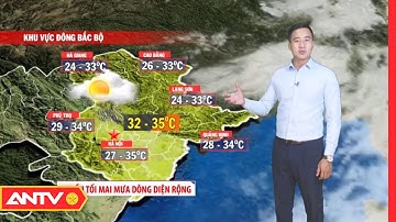 Dự báo thời tiết tối 17/7: Hà Nội, chiều tối và đêm có mưa rào và dông vài nơi | ANTV