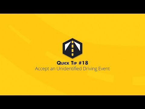 DriveELD Quick Tip #18 Accept an Unidentified Driving Event