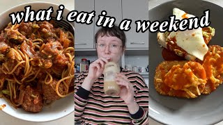 what i eat in a weekend! vegetarian and easy