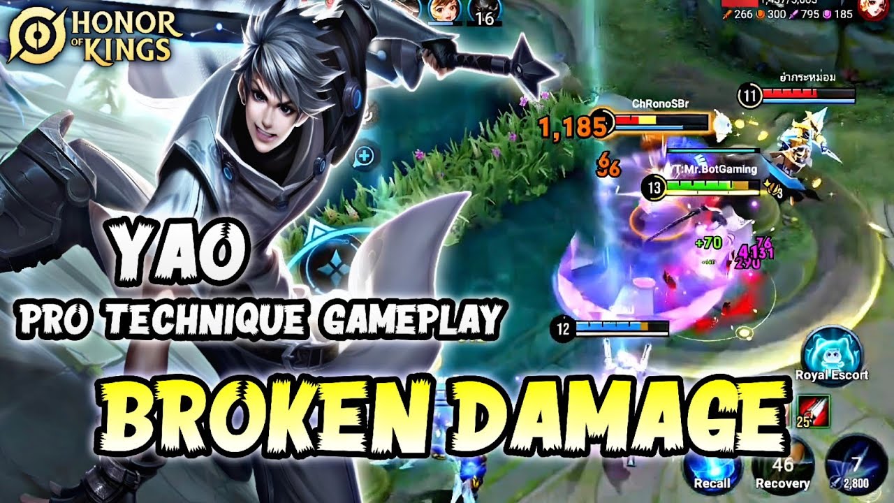 Sleduj Yao Pro Gameplay BROKEN DAMAGE 🔥 - Star Blade Yao Technique & Strategy | Honor Of Kings (HOK) na YouTube Sleduj Yao Pro Gameplay BROKEN DAMAGE 🔥 - Star Blade Yao Technique & Strategy | Honor Of Kings (HOK) na YouTube