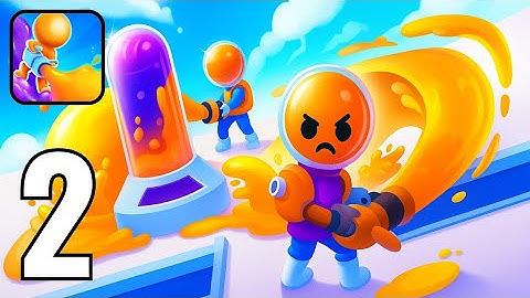 🎨Dye Hard Gameplay Walkthrough part 2 - Paint Rush Start ( Android , iOS )