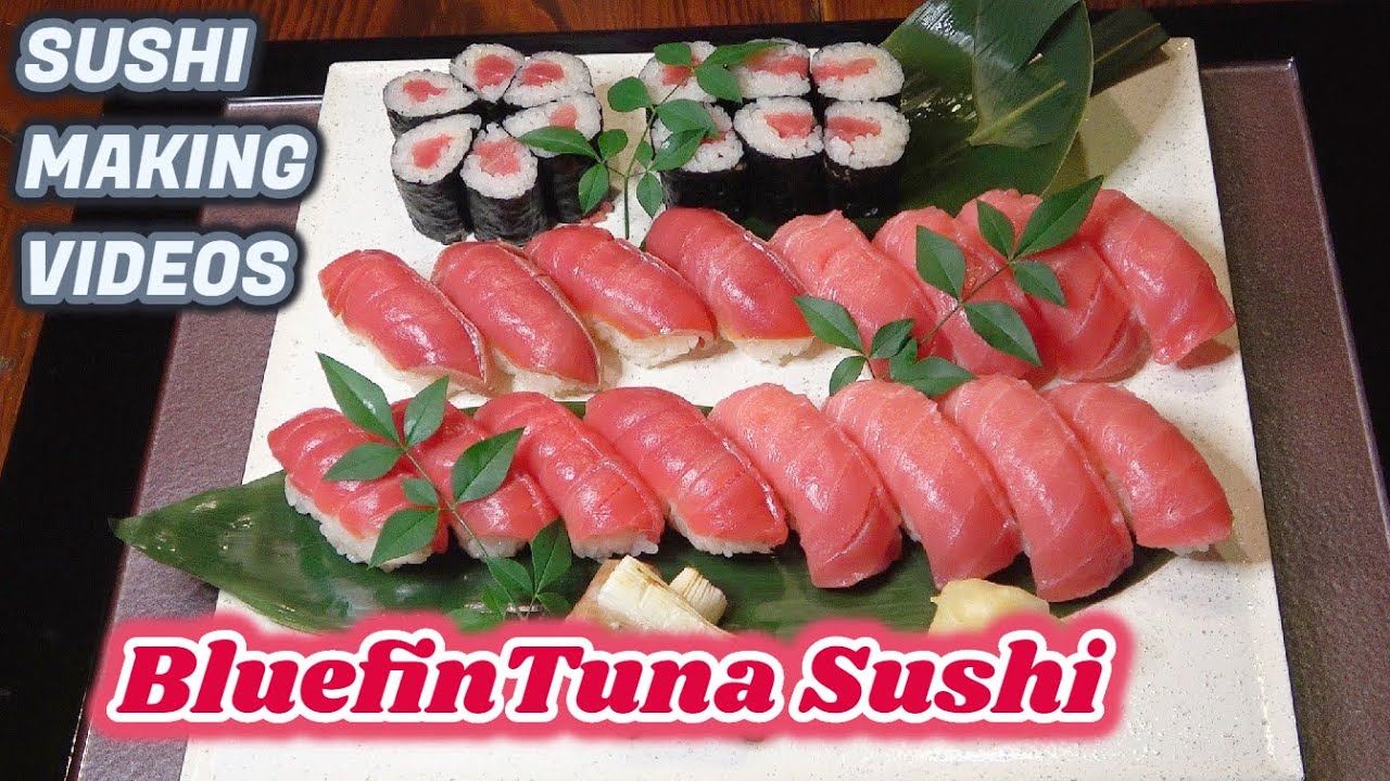 マグロづくし！赤身中トロ漬けマグロの握り寿司の盛り合わせ！〜How to