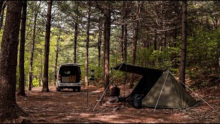 솔로캠핑/들기름막국수&계란볶음밥/[4k]camping vlog