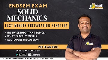 Solid Mechanics Last Minute Preparation Strategy | Endsem Exam | Aalsi Engineer | #SPPU | Pune