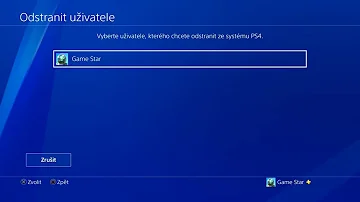 Jak odstranit primární účty v systému PS4?