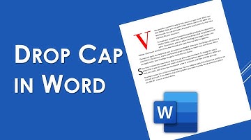 How to Add Drop Cap in Word | MS Word Tutorial