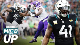 Josh Hines-Allen vs. Cam Robinson MIC'D UP in Week 10 vs. Vikings | Jacksonville Jaguars