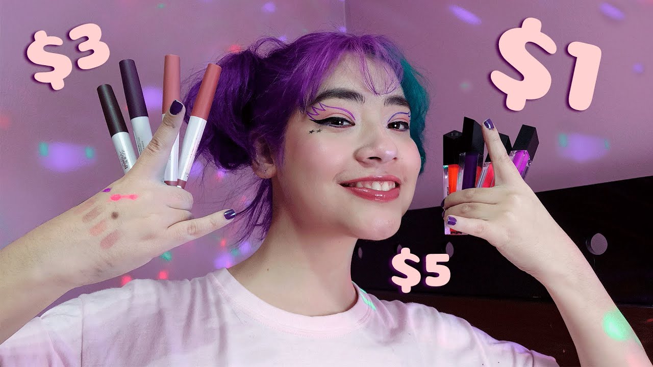 probando maquillaje baratísmo 👁💋👁 cuz i'm broke but cute