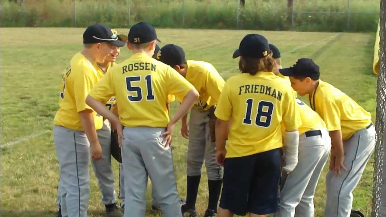 Solon Comets 11U Baseball PreGame Huddle YouTube