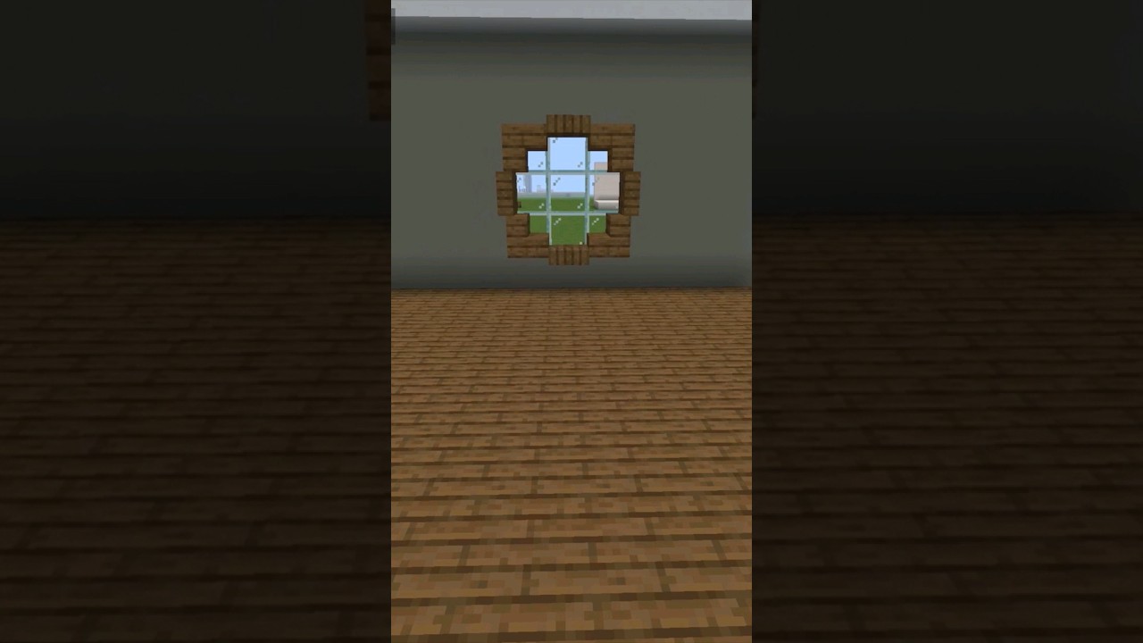 CIRCLE WINDOW DESIGN IN MINECRAFT!!😱😱