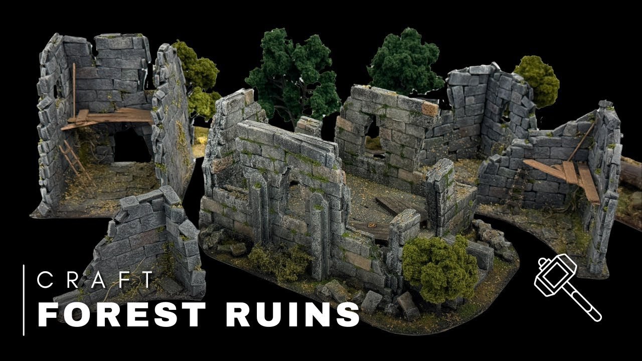 DIY Forest Ruins: Epic Terrain for RPG Battlefields | D&D | Warhammer