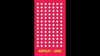How to use Repeat grid in illustrator | YouTube short tutorial Illustrator