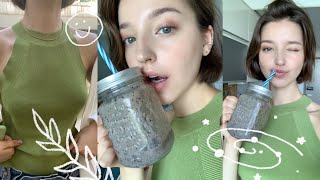 Living alone IN KOREA | smoothie recipe, my daily makeup + beauty haul | VLOG | Angelina Danilova