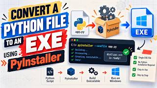 How to Convert a Python file to an exe using PyInstaller | Convert Python file to exe