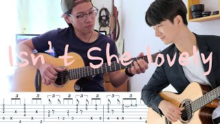 Stevie Wonder - Isn't She Lovely Fingerstyle Guitar with TAB  Guitartime