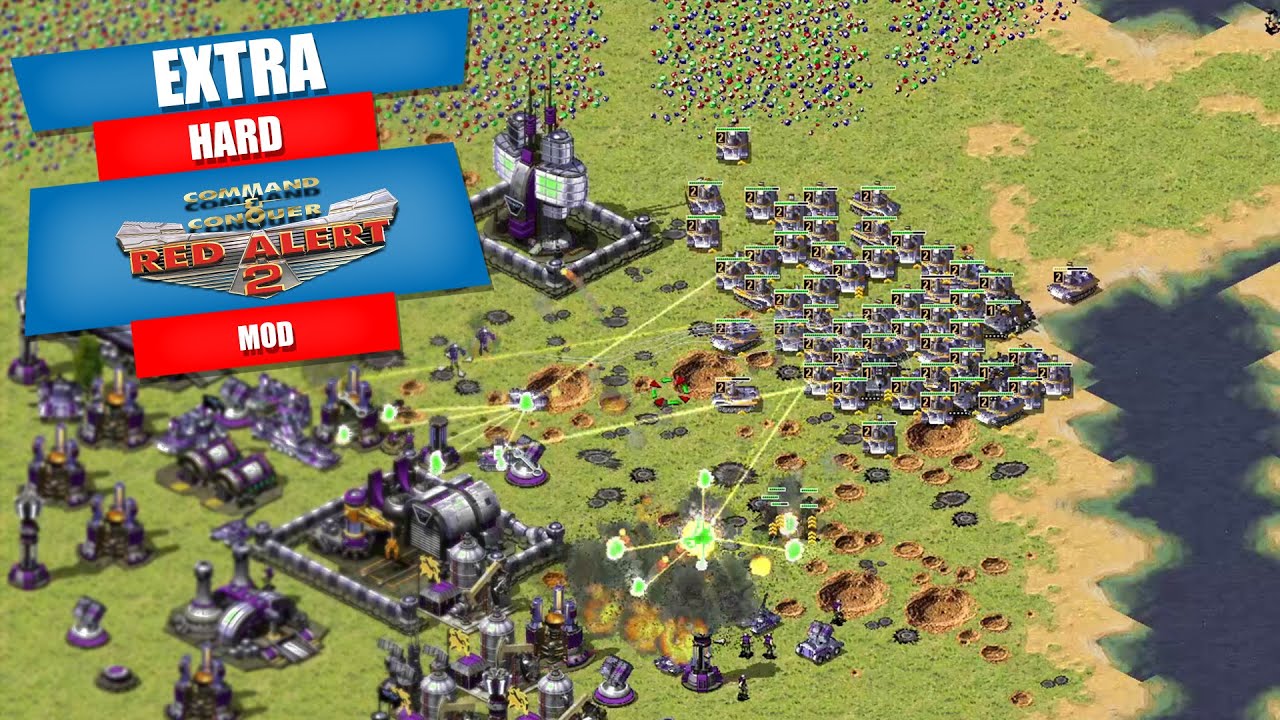 Red Alert 2 | Extra Hard Mod | Slicing and Dicing trough the Brutal Ai ...