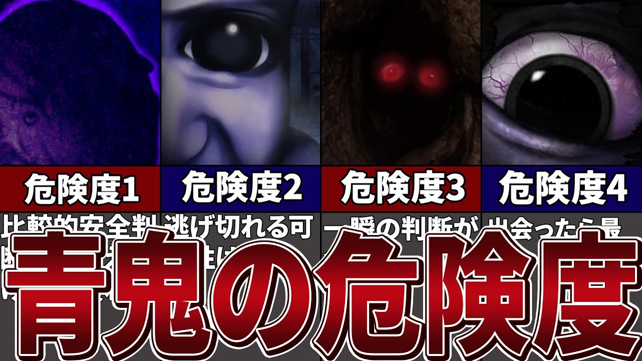 【青鬼】襲われたら最後！？恐るべき青鬼達の危険度を徹底考察！【ゆっくり解説】