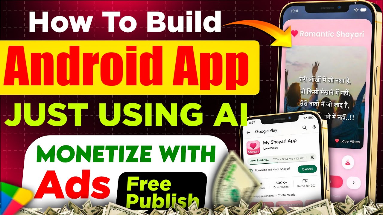 How to Build an AI Android App in 10 Minutes | Monetize with Ads ...