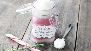 How to Make DIY Candy Cane Sugar Scrub with Essential Oils