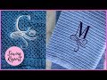 DIY Monogram Towels 2 Easy Ways ✂️ Brother PE800 Embroidery Machine | SEWING REPORT