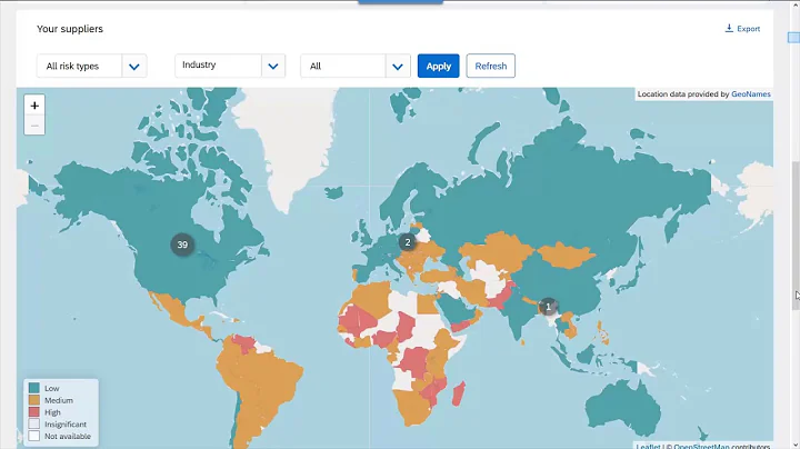 SAP Ariba Supplier Risk Demo