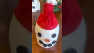 Wineglass Snowman Candle Holder Christmas Dollar Tree DIY Craft Ideas