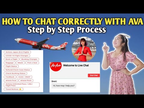 HOW TO CHAT WITH AVA OR LIVE AGENT AIR ASIA STEP BY STEP PROCESS