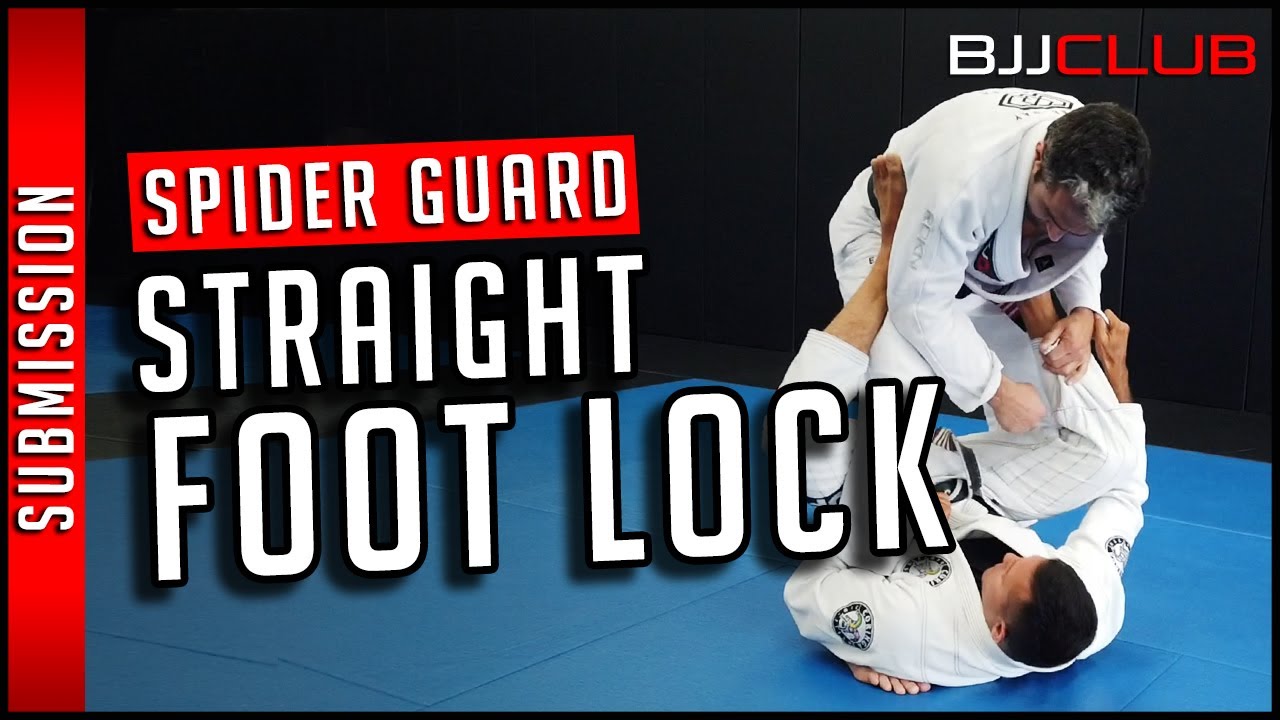 🆕 Straight Foot Lock 👉 Easy Foot Lock From Spider Guard BJJ