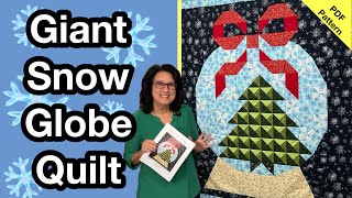🔥FULLY PIECED ❄️ Snow Globe Quilt Pattern AMAZING❣️