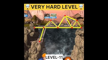 Bridge 🌉 construction level 11  #bridgebuilding #trending #viral #bridge #level11 #akhilgaming65