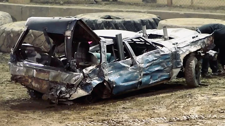 An Old Fashion Full Size Demolition Derby Lots of Old Iron Motorswap Fayette County Fairgrounds 2024