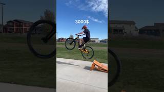 Least to most expensive bikes.@Bikerwithapolo #mtb #bikelife #jump