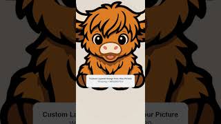 Layered Highland Cow Laser Cut File Idea | SVG DXF