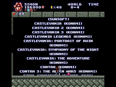 Super Mario Bros Crossover Version 4 0 Castlevania 2 Ending FDS Unofficial Teaser Preview
