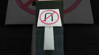 Membuat rambu Lalu Lintas dari Kardus #shorts