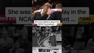 Iowa coach Lisa Bluder subbed in senior Molly Davis one last time vs South Carolina #shorts