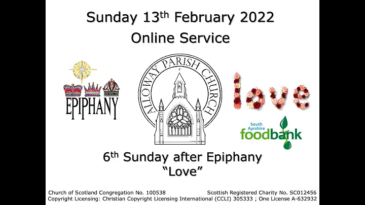 Alloway Parish Church Online Service - Sunday, 13th February 2022