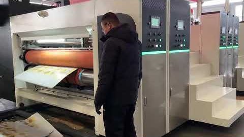 HD coated corrugated paper flexo printer slotter rotary die cutter folder gluer in-line machine