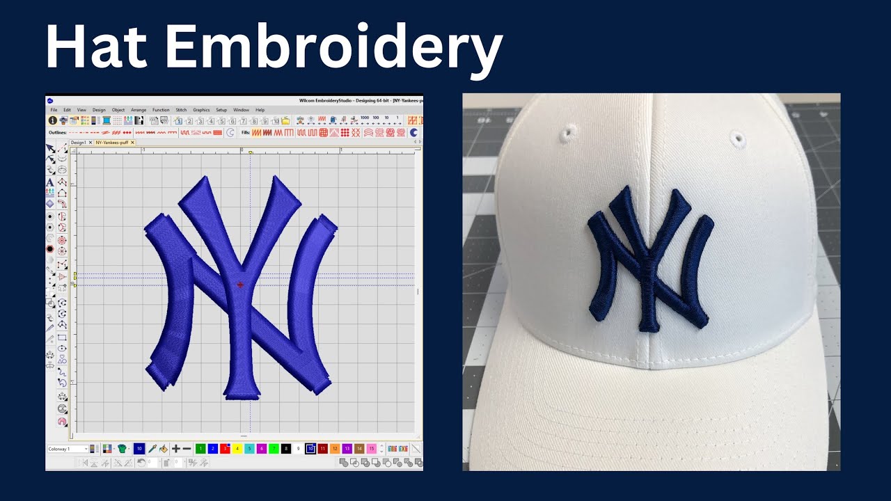 New York Yankees Hat Embroidery 