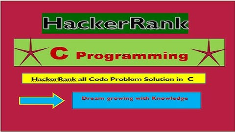 #HackerRank  #C  #Code  Printing Tokens  HackerRank Solution