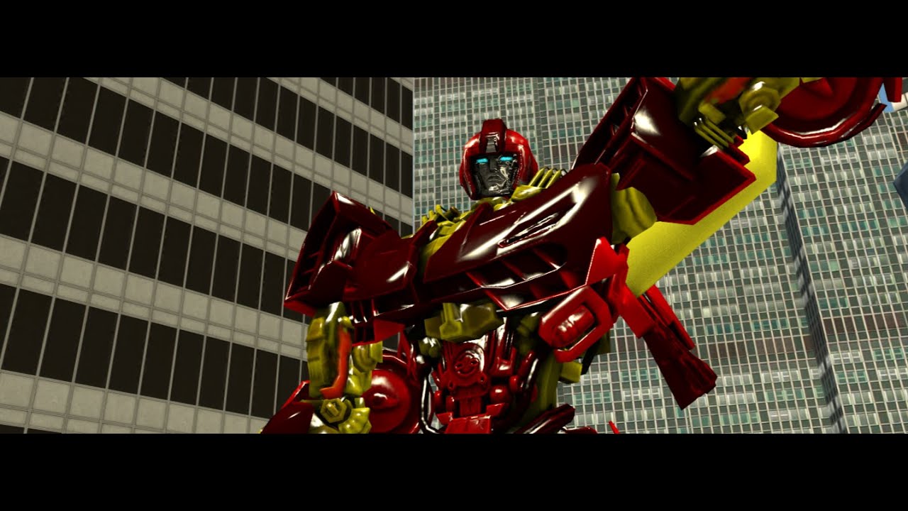 transformers Autobots vs Decepticons city battle {SFM}