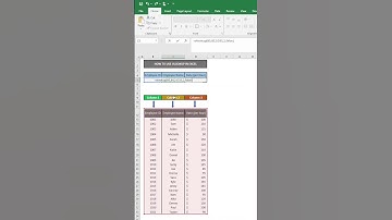 How to use VLOOKUP Function in MS EXCEL