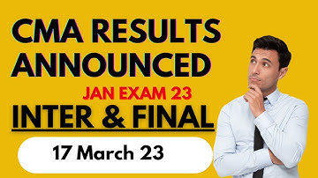 CMA JAN23 EXAM RESULT UPDATE INTER FINAL DEC22 RESULT#cma #cmaresults #JAN23CMA #cmainter #cmafinal