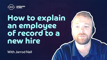 How to explain an employee of record to your new hire
