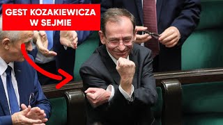 Gest Kozakiewicza w Sejmie. Cierpliwość Hołowni wystawiona na próbę image