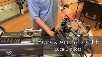 Time Lapse: How to String a Yonex Arc Sabre FB Badminton Racquet