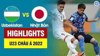 Highlights U23 Uzbekistan vs U23 Nhật Bản | Tuyệt phẩm cầu vồng đẹp ko tưởng-Ông lớn gục ngã đau đớn