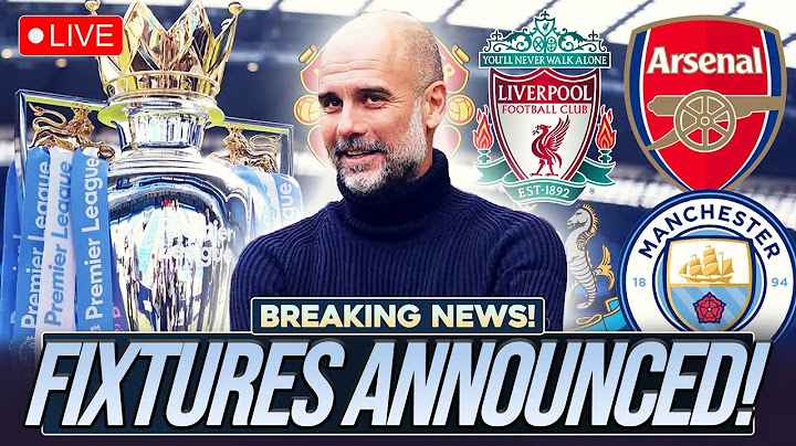 BREAKING: MAN CITY'S 25/26 PREMIER LEAGUE FIXTURES REVEALED!!