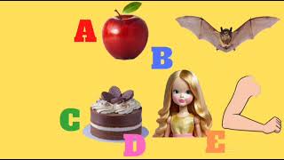 Learn Alphabet A,B,C,D,E Easy & quick | ABCD  kindergarten kids